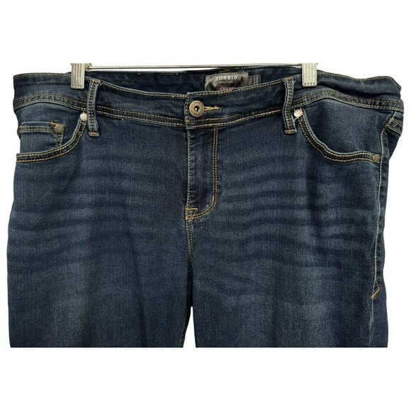 Torrid Lux Slim Boot Cut Jeans Classic 5 Pocket Cotton Stretch Denim Sz 16S - Picture 2 of 8